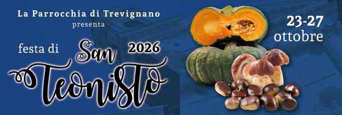 Trevignano Festa di San Teonisto dal 23 Ottobre al 27 Ottobre 2026