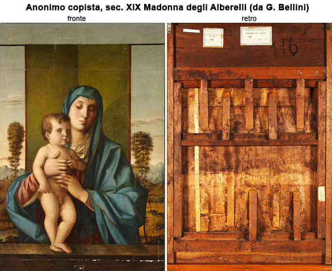 Anonimo copista, sec. XIX Madonna degli Alberelli (da G. Bellini)