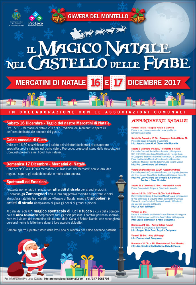 2017 GIAVERA DEL MONTELLO MERCATINI DI NATALE