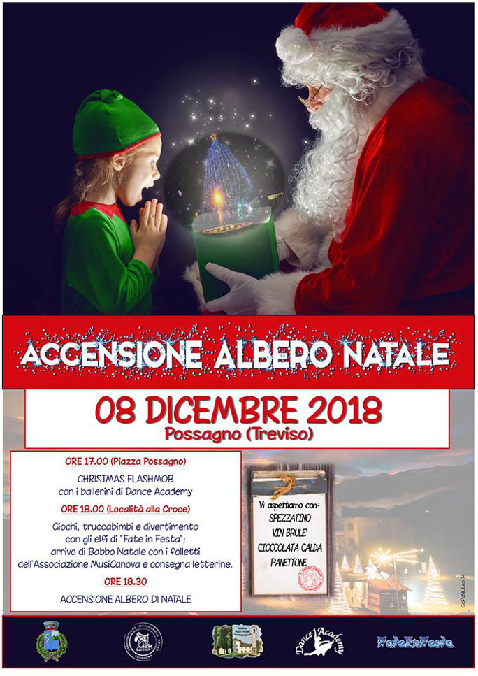 2018 POSSAGNO ACCENSIONE ALBERO DI NATALE