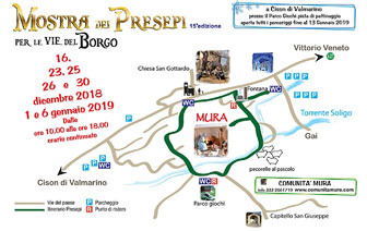 2018-2019 Mostra di presepi si Mura di Cison di Valmarino