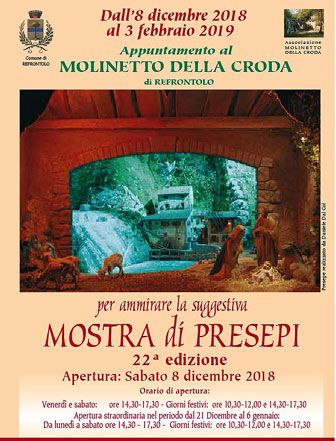 2018 2019 Mostra di presepi a Refrontolo