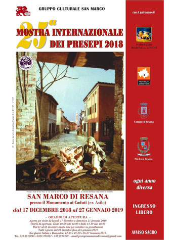 2018 2019 Mostra Internazionale dei presepi di San Marco di Resana