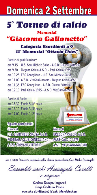 torneo di calcio categoria esordienti a san michele di salsa vittorio veneto
