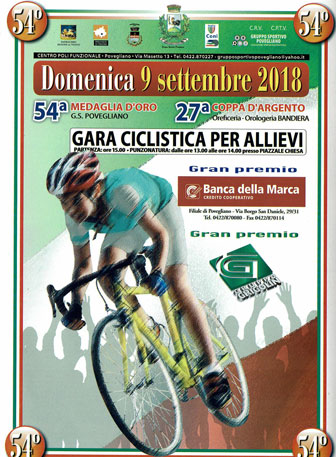 2018 povegliano GARA CICLISTICA per Allievi