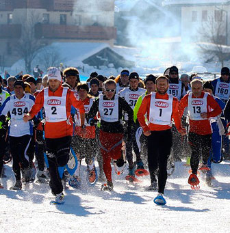ciaspdolomitica gara internazionale corsa con racchette da neve