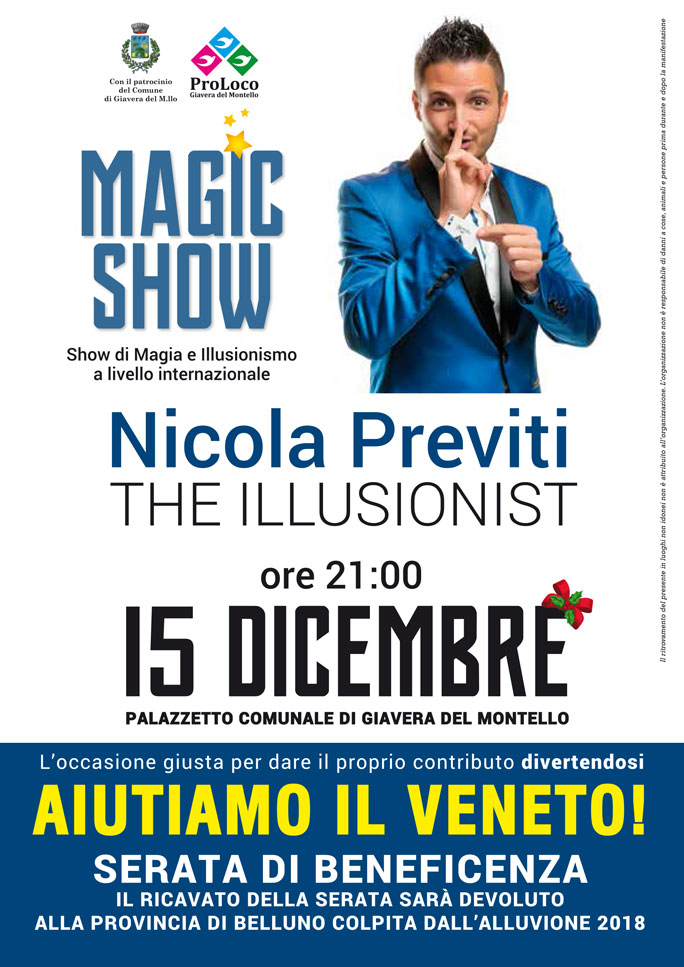 NICOLA PREVITI - THE ILLUSIONIST magic show