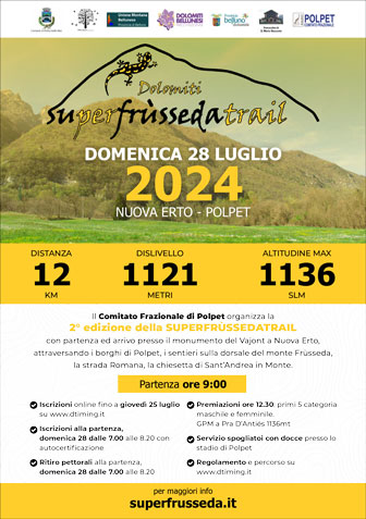 2024 corsa in montagna DOLOMITI SUPER FRUSSEDA TRAIL 