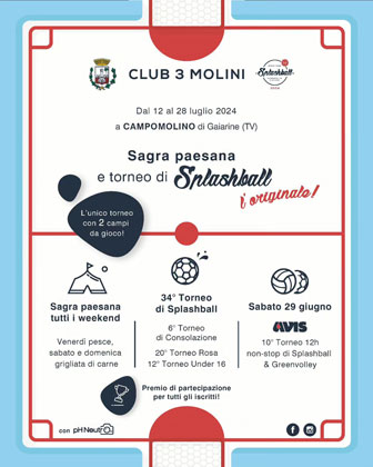 2024 GAIARINE CAMPOMOLINO SAGRA PAESANA e TORNEO DI SPLASHBALL