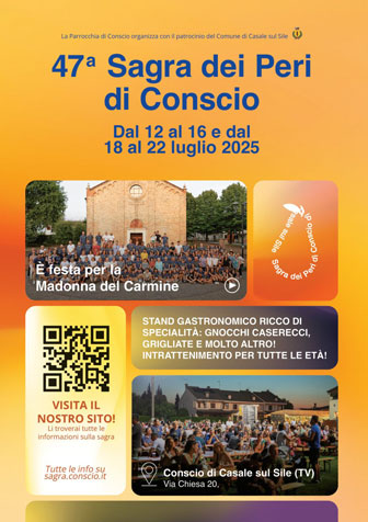 2025 CASALE SUL SILE (TV)
CONSCIO 
47ª SAGRA DEI PERI
SUBCONSCIO FESTIVAL