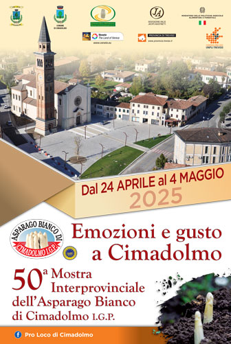 2025 CIMADOLMO 50ª FESTA DELL'ASPARAGO BIANCO 
DI CIMADOLMO IGP 