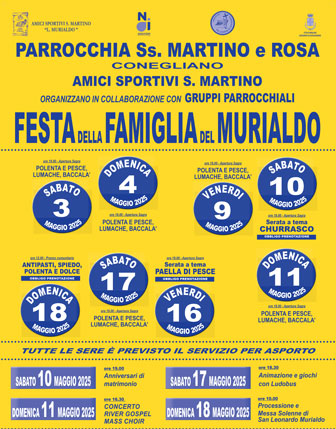 2025 CONEGLIANO FESTA DELLA FAMIGLIA DEL MURIALDO