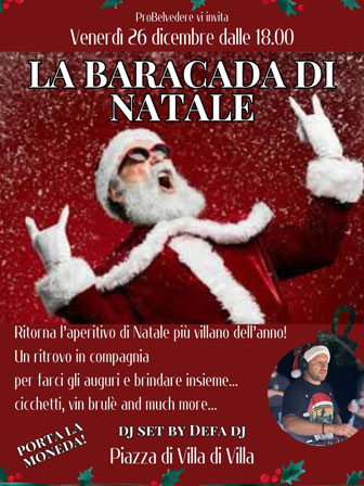 cordignano LA BARACADA DI NATALE