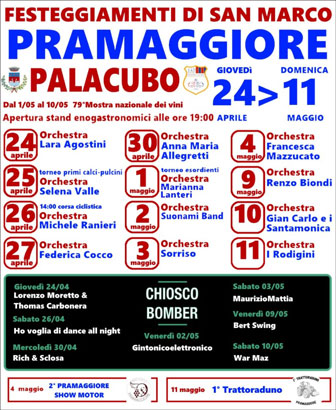 2025 PRAMAGGIORE FESTEGGIAMENTI DI SAN MARCO
