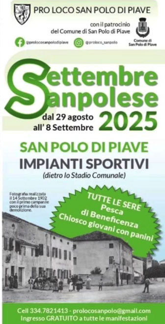 SAN POLO DI PIAVE (TV)
SETTEMBRE SANPOLESE 
