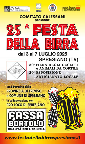 2025 SPRESIANO 25ª FESTA DELLA BIRRA