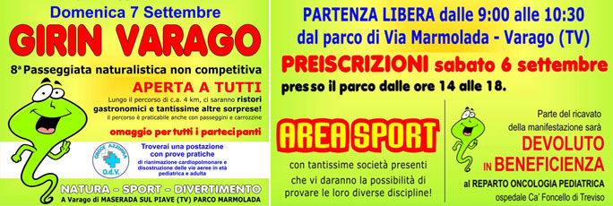 Maserada sul Piave Varago 8ª Girin Varago Passeggiata Naturalistica Domenica 7 Settembre 2025