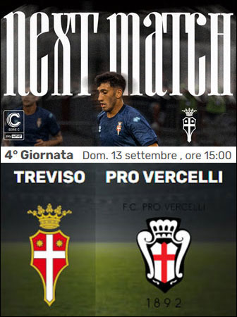 CALCIO CAMPIONATO SERIE C TREVISO PRO VERCELLI