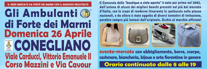 conegliano mercato gli ambulanti di forte dei marmi 