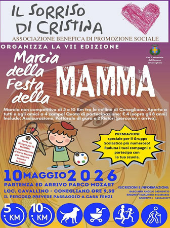 conegliano marcia  della festa della mamma