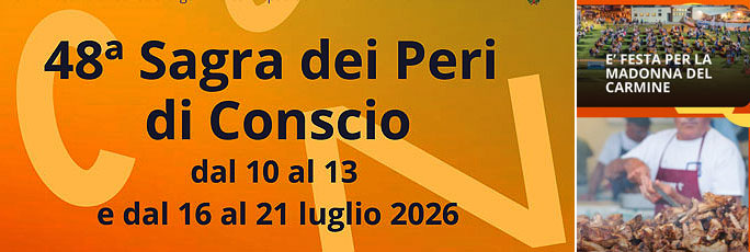 Casale sul Sile Conscio Sagra dei Peri e SubConscio Festival dal 10 Luglio al 21 Luglio 2026