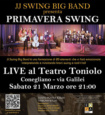JJ SWING BIG BAND CONCERTO PRIMAVERA SWING A CONEGLIANO