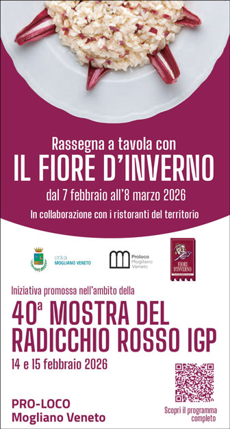 A TAVOLA CON IL FIORE D'INVERNO RADICCHIO ROSSO DI TREVISO PERCORSO ENOGASTRONOMICO 