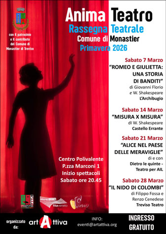 monastier di treviso rassegna teatrale anima teatro