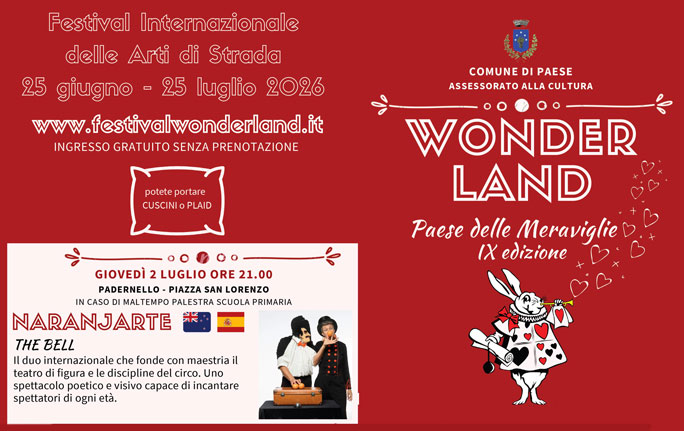 paese delle meraviglie wonderland festival internazionale delle arti di strada