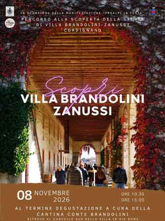 cordignano visita alla villa brandolini zanussi