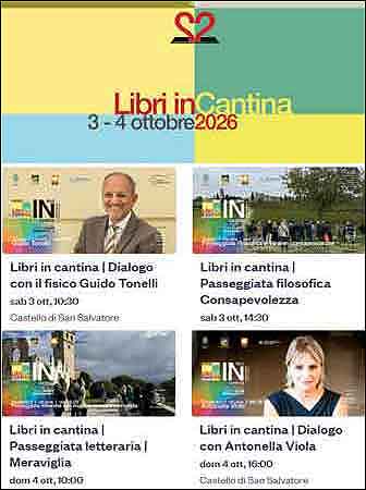 SUSEGANA LIBRI IN CANTINA MOSTRA NAZIONALE DELLA PICCOLA E MEDIA EDITORIA