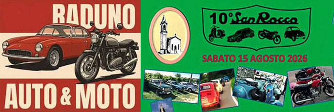 MASERADA SUL PIAVE SALETTUOL RADUNO SAN ROCCO DI VESPE MOTO E AUTO DI EPOCA