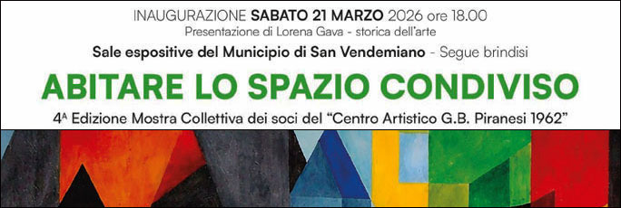 san vendemiano mostra collettiva centro artistico piranesi 1962 abitare lo spazio condiviso