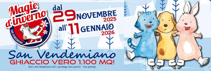 pista di pattinaggio su ghiaccio a san vendemiano