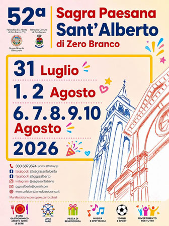 ZERO BRANCO SANT'ALBERTO SAGRA PAESANA