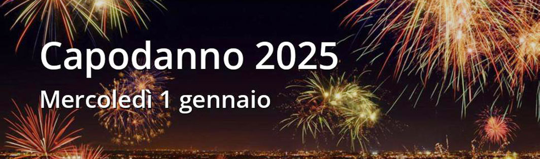 2025 capodanno mercoledi 1 gennaio