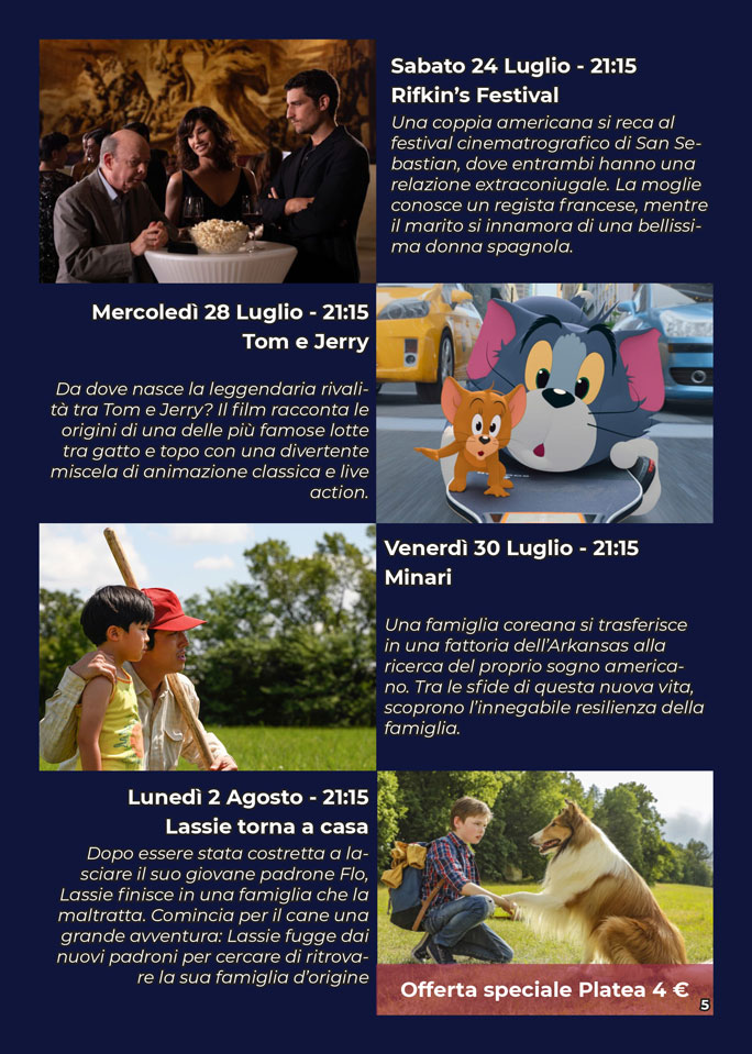 2021 TREVISO DRIVE CINEMA ALL'APERTO programma 2