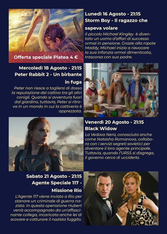 2021 TREVISO DRIVE CINEMA ALL'APERTO programma 6