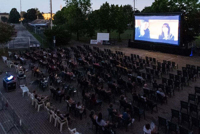 TREVISO CINEMA ALL'APERTO ARENA AURORA CHIESA VOTIVA