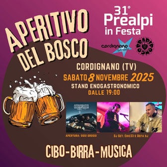 cordignano prealpi in festa aperitivo del bosco