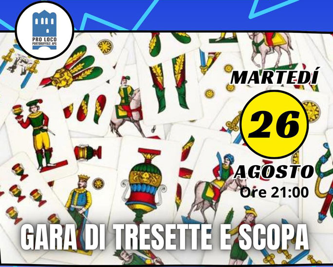 gara di tresette e scopa a portobuffolè
