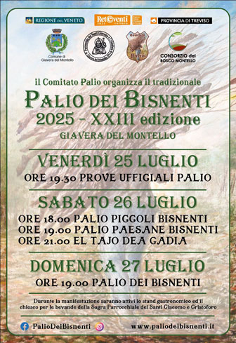 giavera del montello palio dei bisnenti PROGRAMMA