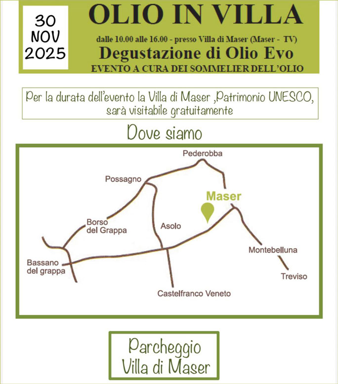 maser olio in villa barbaro