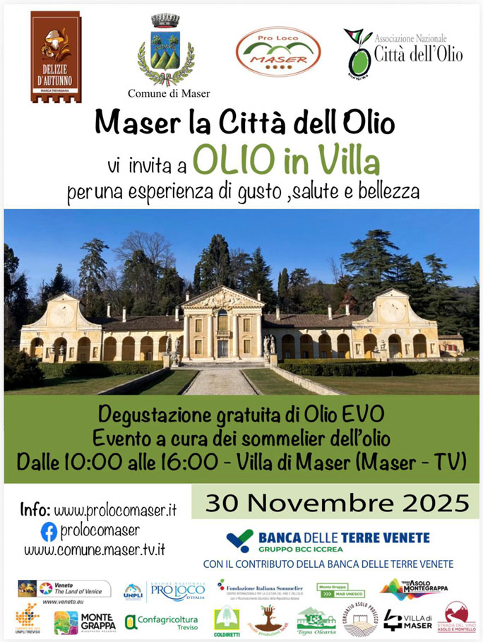 maser olio in villa