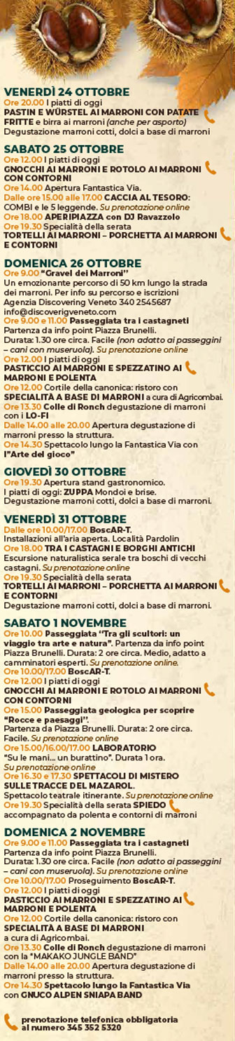 festa dei marroni di combai novembre