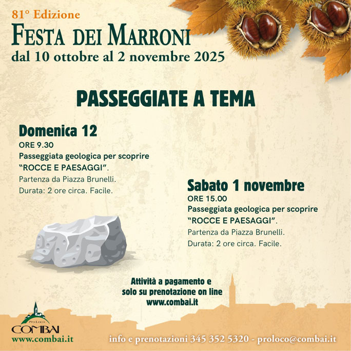 festa dei marroni di combai passeggiate a tema