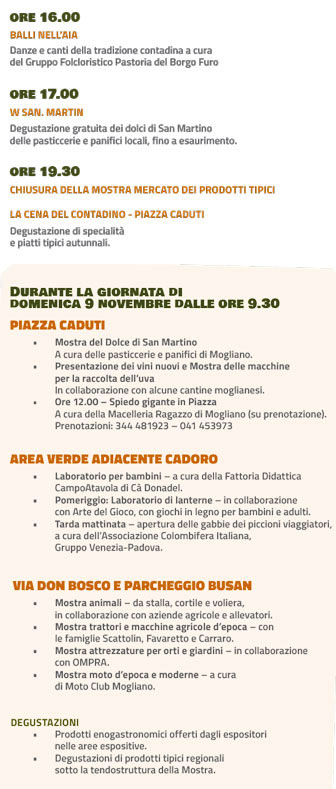 mogliano veneto san martin a mojan festa di san martino eventi