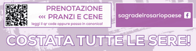 prenotazione pranzi e cene