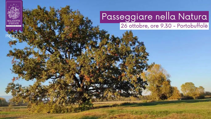 PORTOBUFFOLE' PASSEGGIARE NELLA NATURA