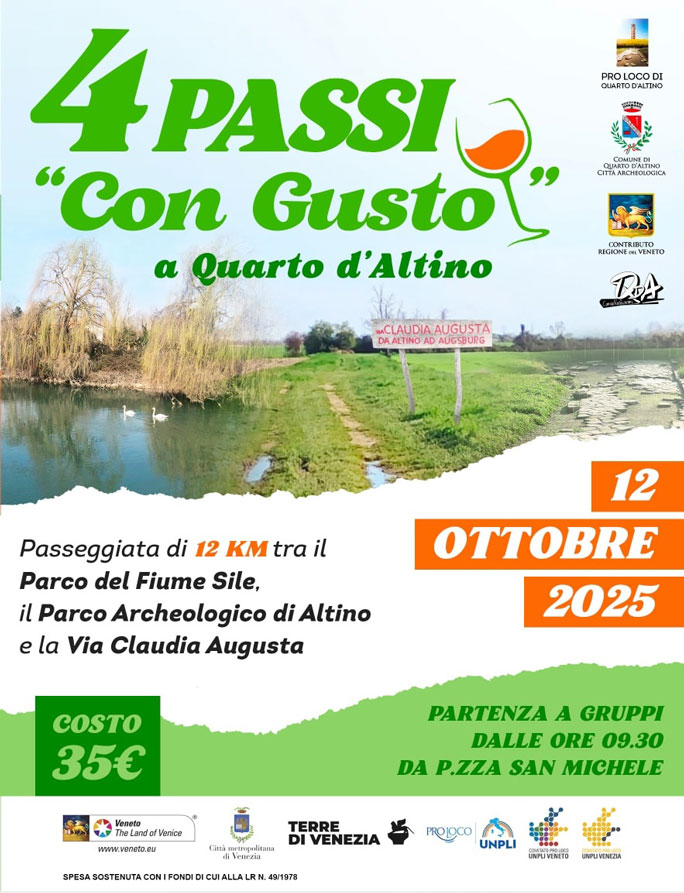 QUARTO D'ALTINO 4 PASSI CON GUSTO